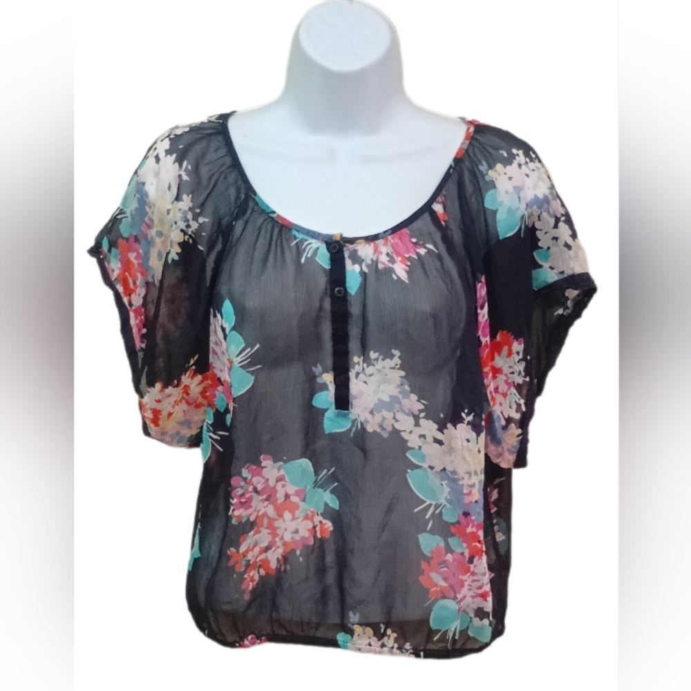 Floral Chiffon Women's Top